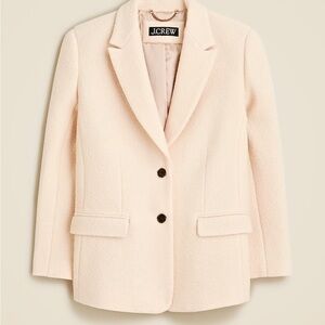 J. Crew Oversized blazer-jacket in boiled wool Dusty Ivory Size 2 NWT